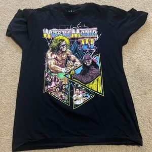 Black Wrestle Mania T shirt